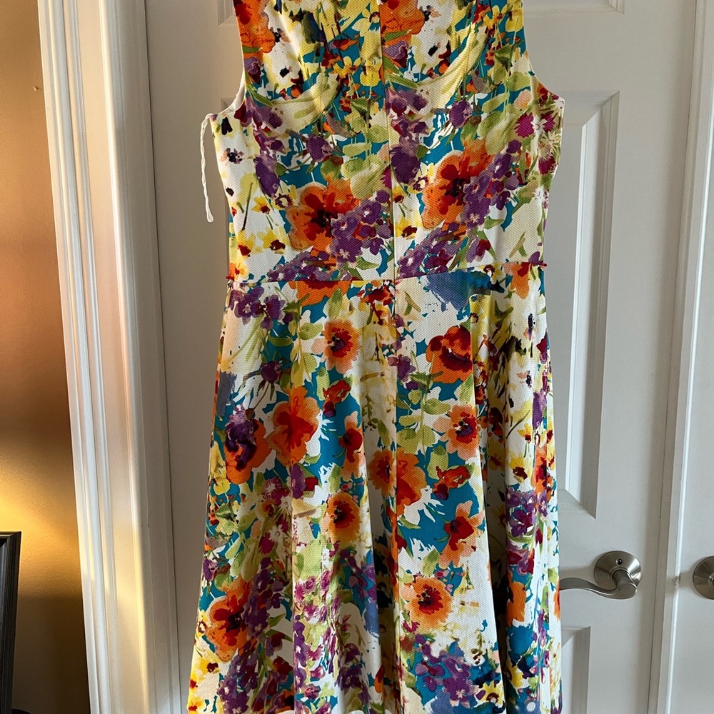 Evan Picone Floral Multicolor Dress